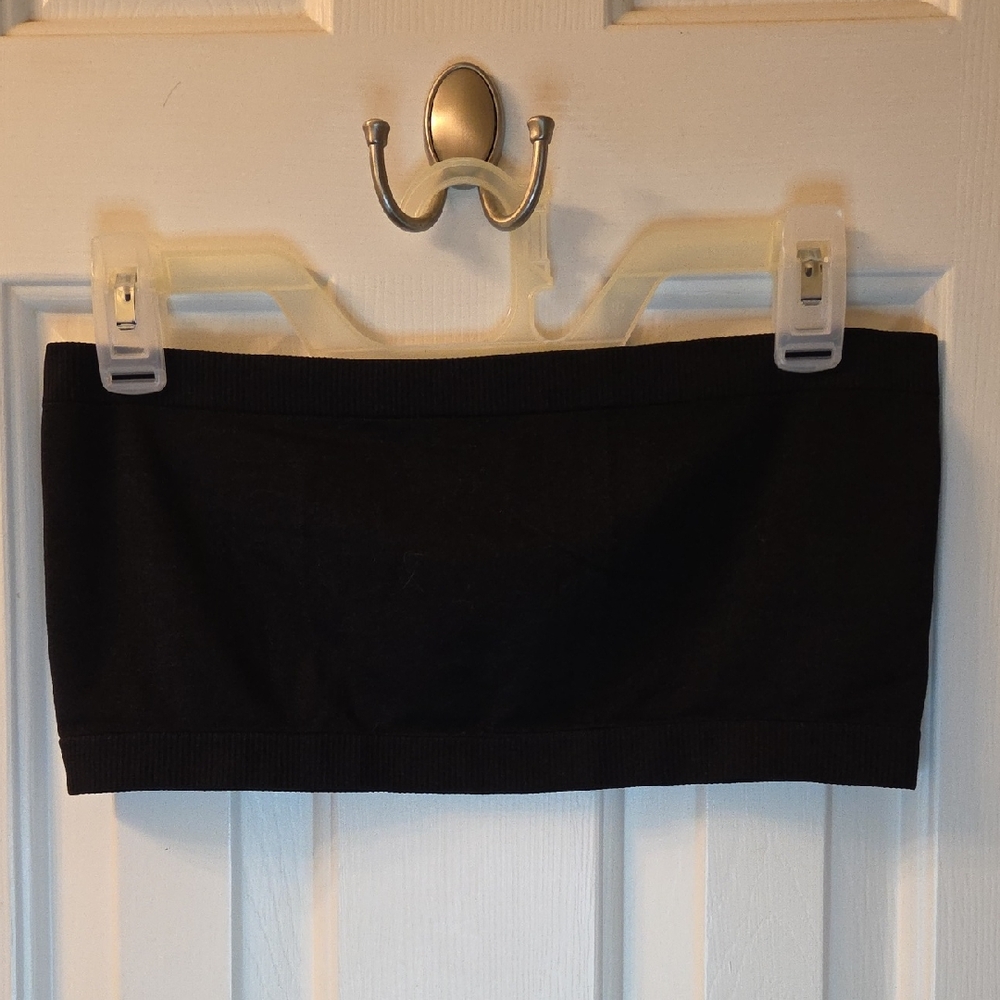lei Black Strapless Bandeau